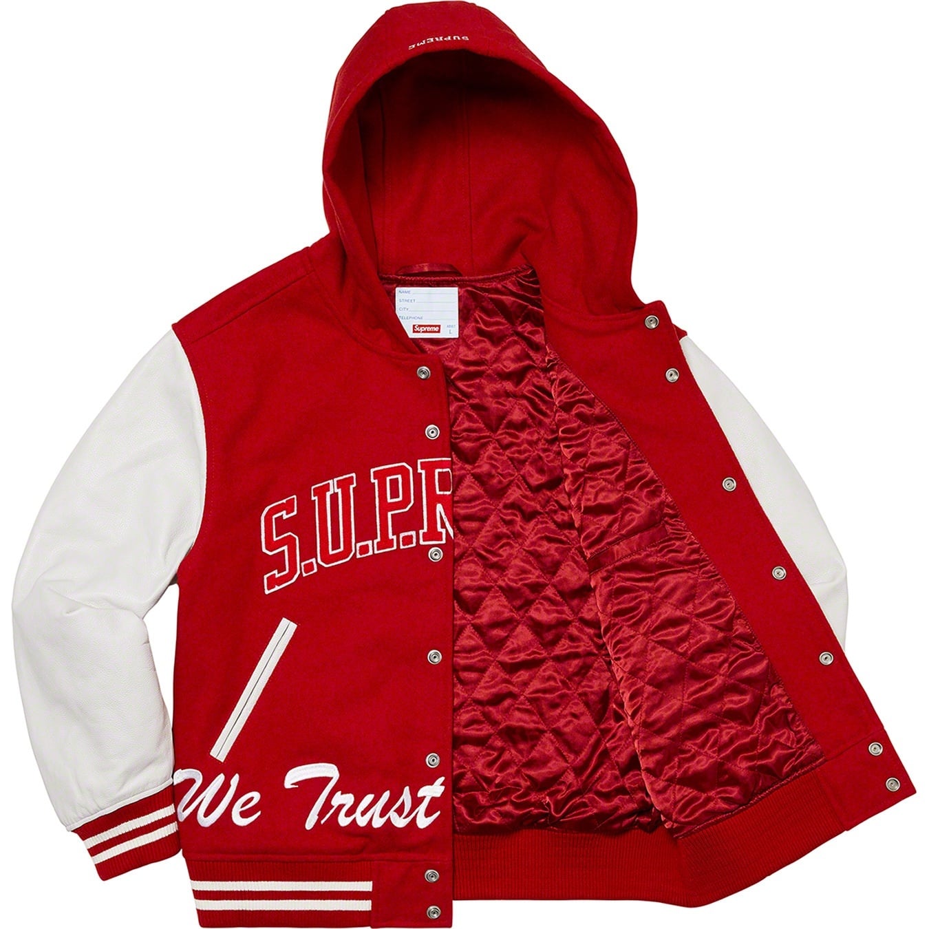 King Hooded Varsity Jacket view 2